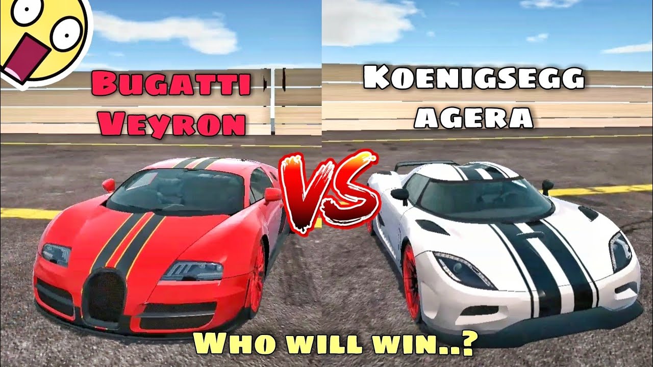 Bugatti Veyron VS Koenigsegg agera🔥|| Ultimate car Driving simulator 🏎️🔥|| Who will win 🏆..?