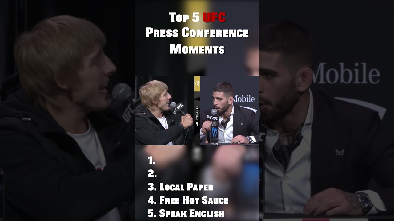 Top 5 UFC Press Conference Moments! #ufc #mma