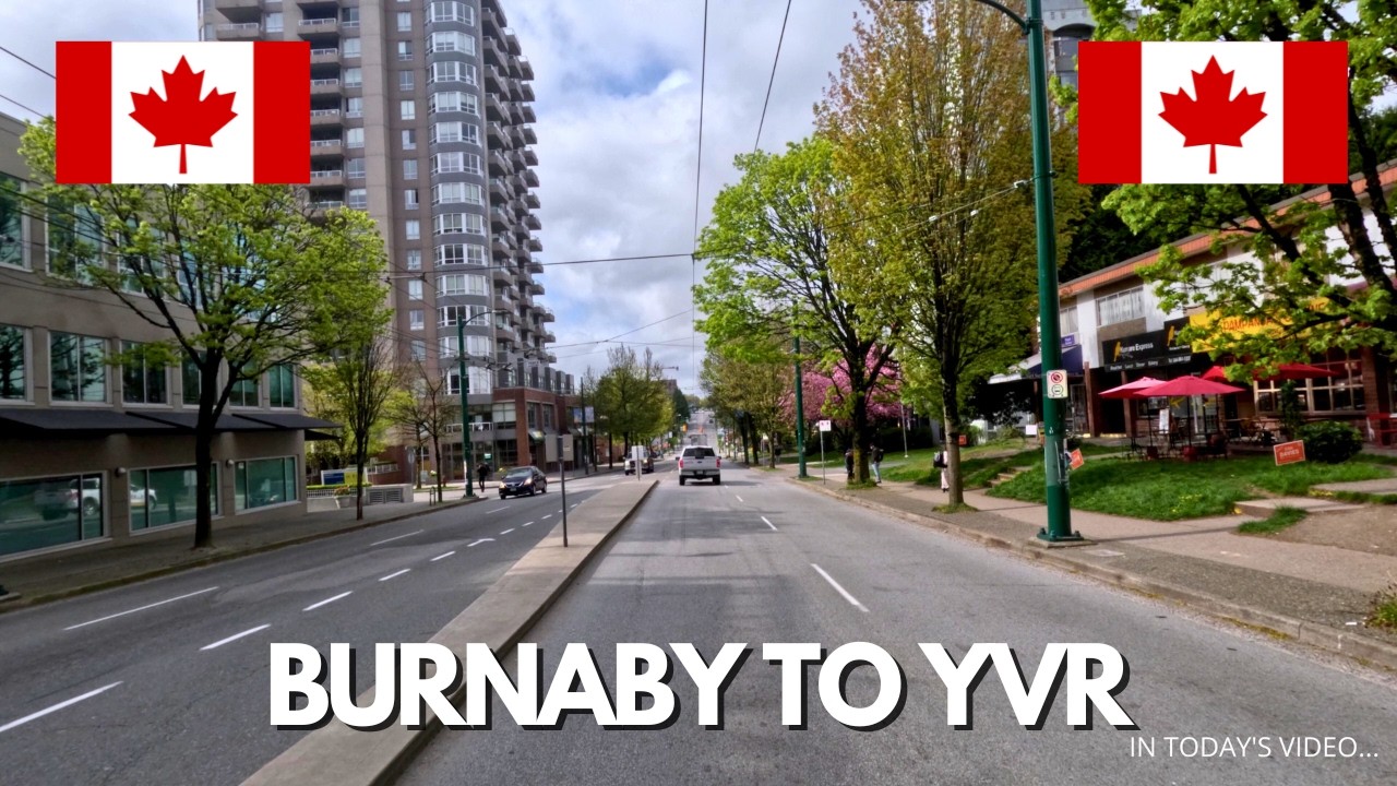 Relaxing Drive from Burnaby to Vancouver Airport (YVR) | Vancouver Airport POV