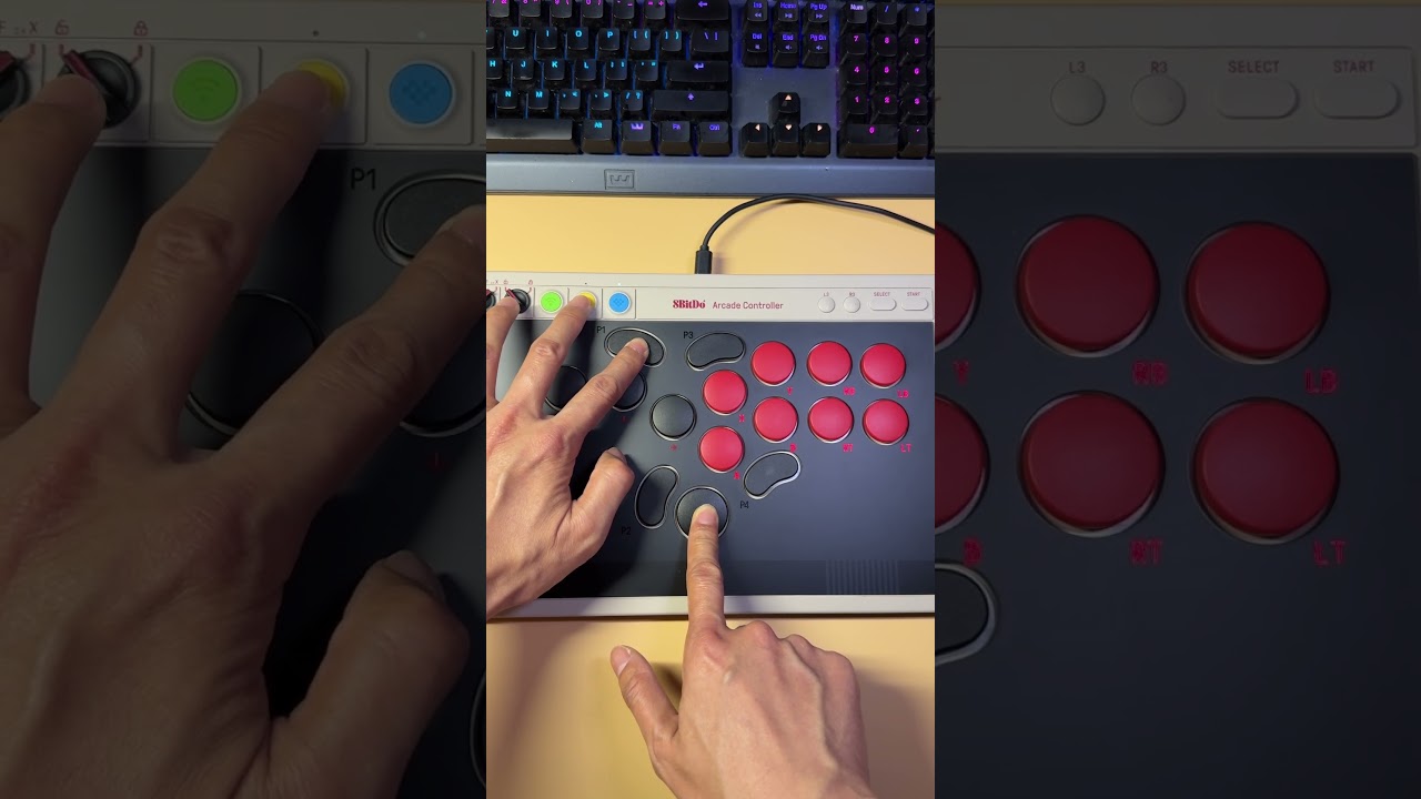 How To Map The 8BitDo All Button Arcade Controller&rsquo;s Extra Buttons #controller #tutorial