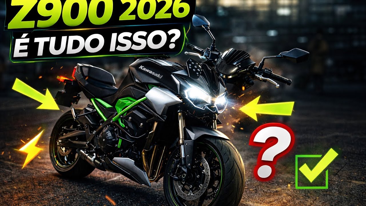 A nova Z900 2026 surpreende? Fui testar
