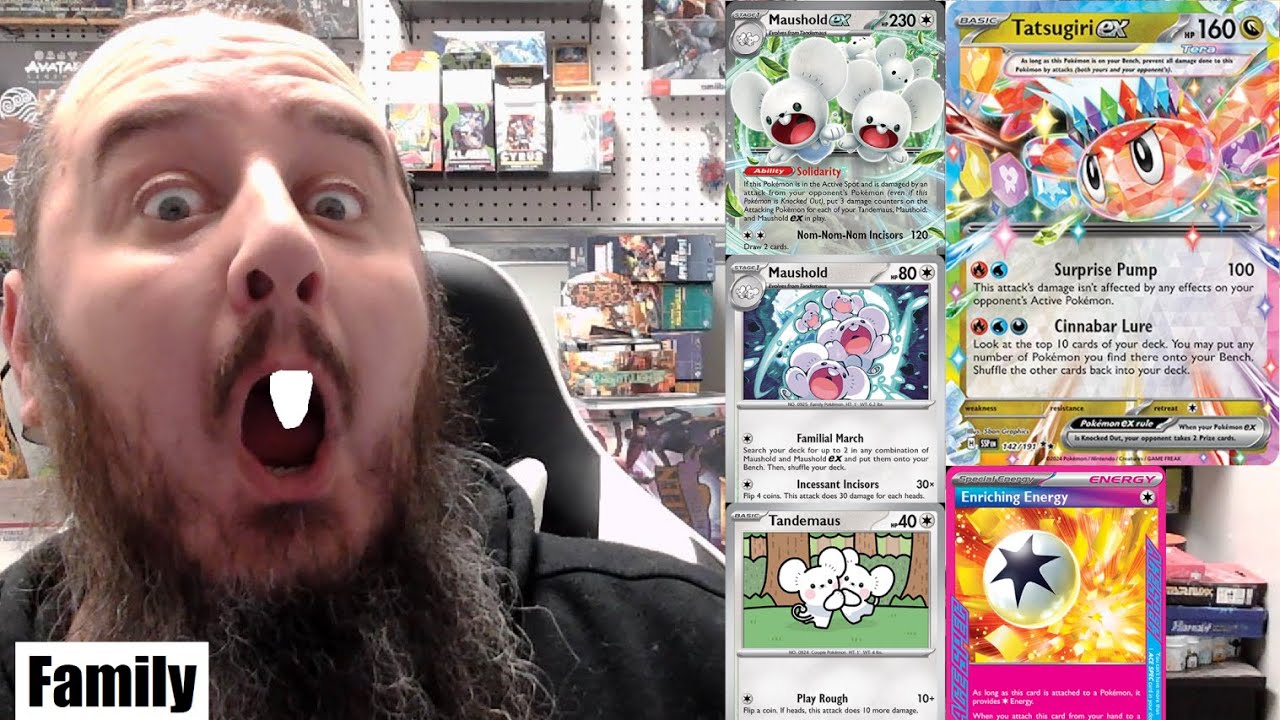 Tatsugiri ex brings the Family together with Maushold ex! - Pokemon TCG