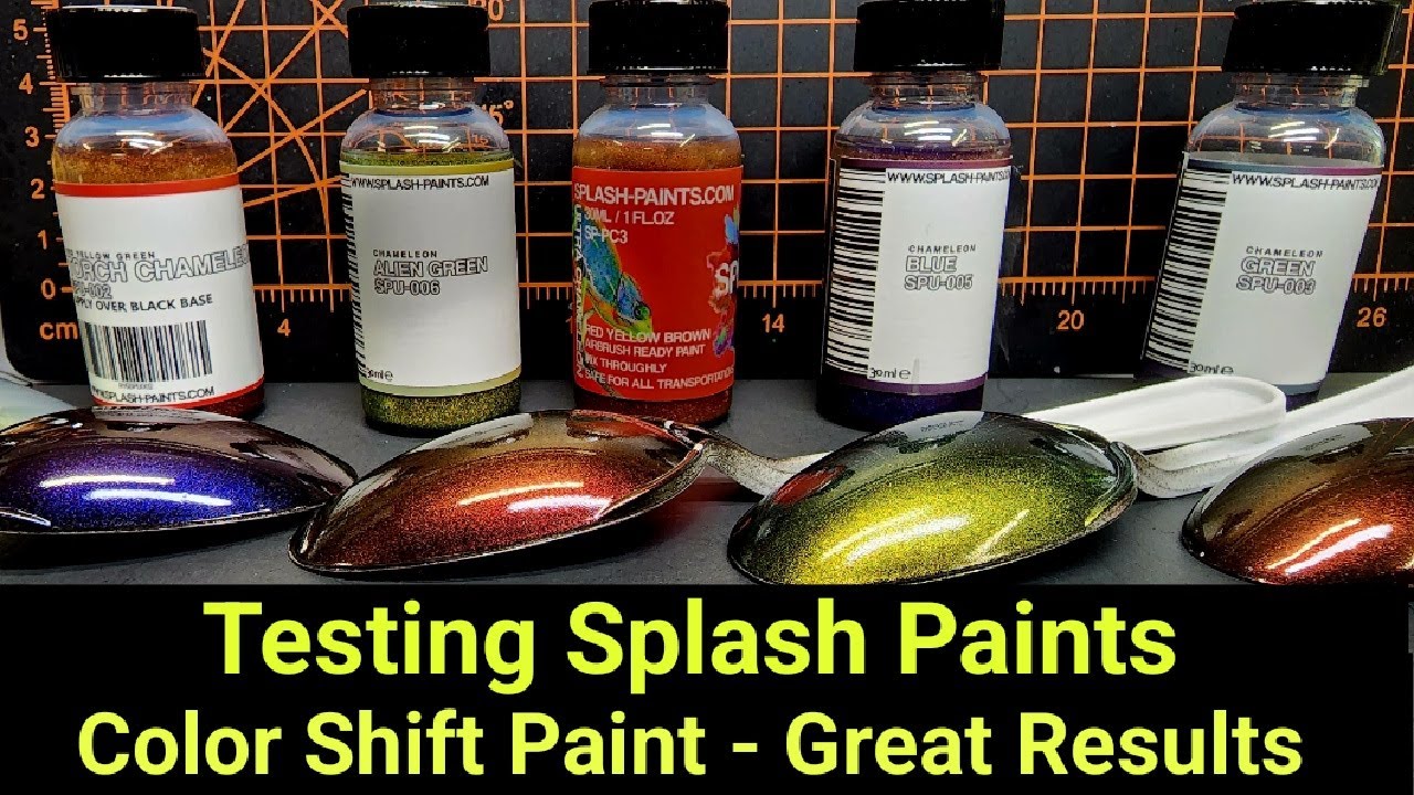 Testing Splash Paints Color Shift Paints - Great Results