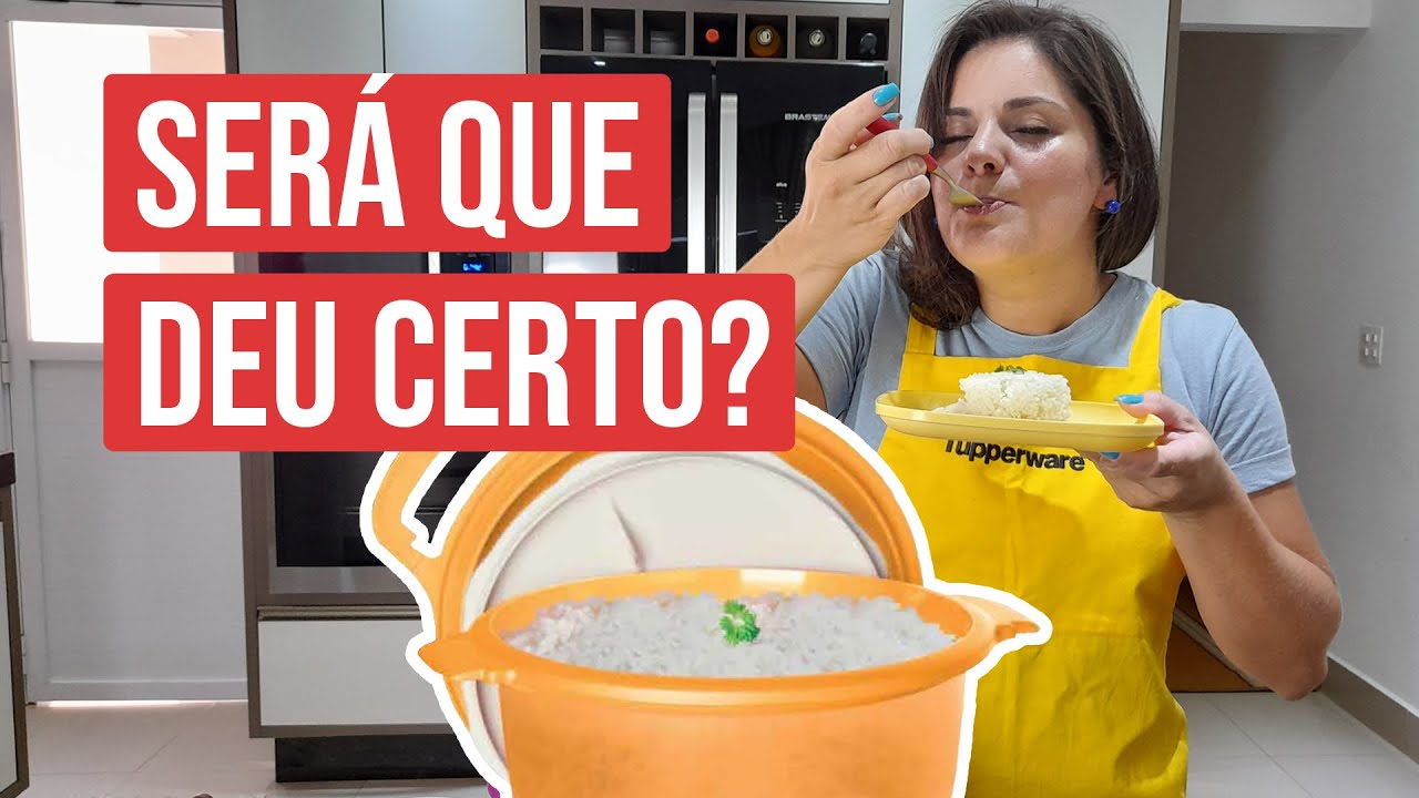 Como fazer Arroz no Micro-ondas -  Micro Arroz Tupperware