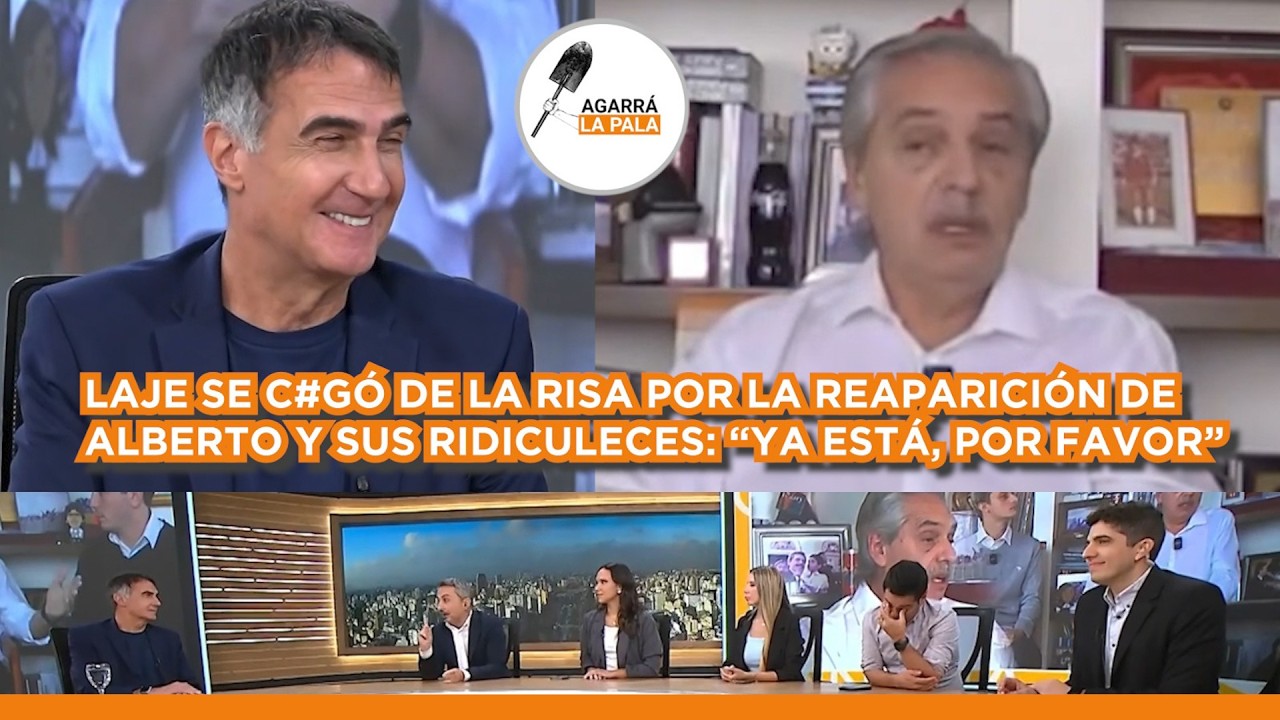 REAPARECI&Oacute; EL IN&Uacute;TIL DE ALBERSO CONTRA MILEI Y LAJE SE C#G&Oacute; DE LA RISA: 