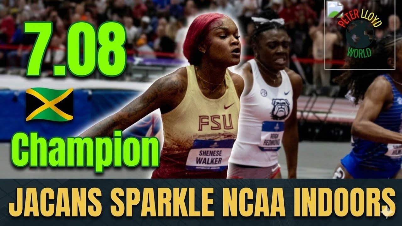 7.08! Шенезе Уокер 🇯🇲 РАЗГРОМИЛА всех соперников: чемпионка NCAA 2026 года в беге на 60 метров в ...