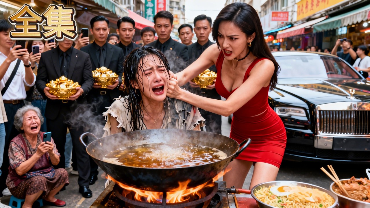 【FULL】👑真千金隱姓埋名回國，反被假千金按臉按進滾燙油鍋！絕望之際，首富父親帶百名保鏢趕到，當眾狂扇惡女耳光！下一秒掃地出門，昔日囂張跋扈的她，竟淪落菜市場乞討！#爽劇