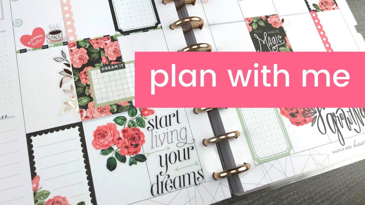 The Happy Planner SIMPLY LOVELY stickers Plan with Me