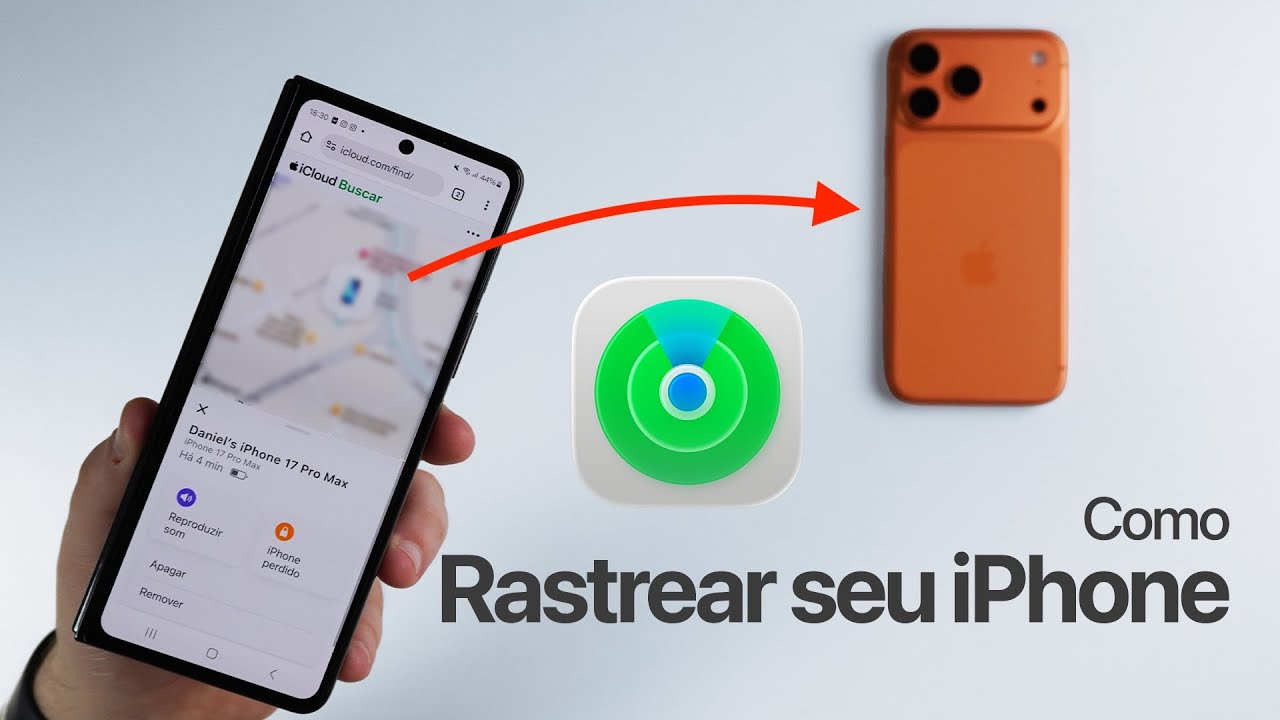 Como Rastrear seu iPhone Perdido/Roubado de QUALQUER outro Celular (Android ou iPhone)