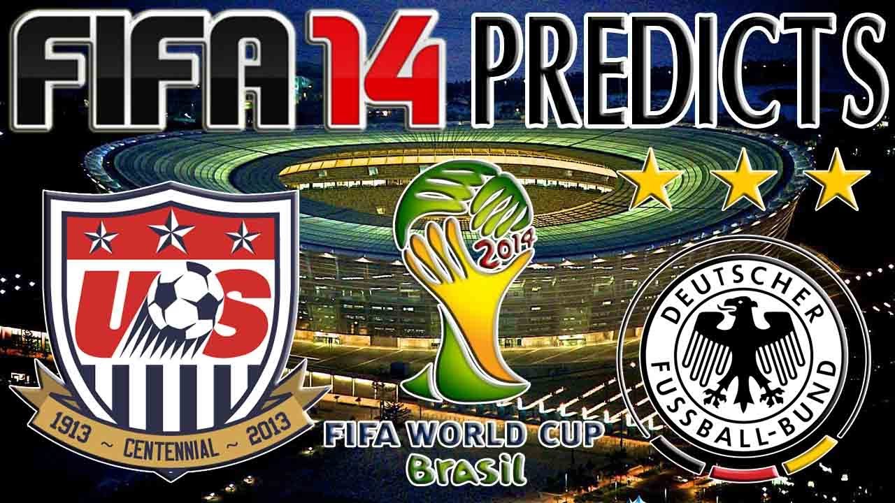 2014 FIFA World Cup Brazil | USA  vs Germany | FIFA 14 PREDICTS (PS4)