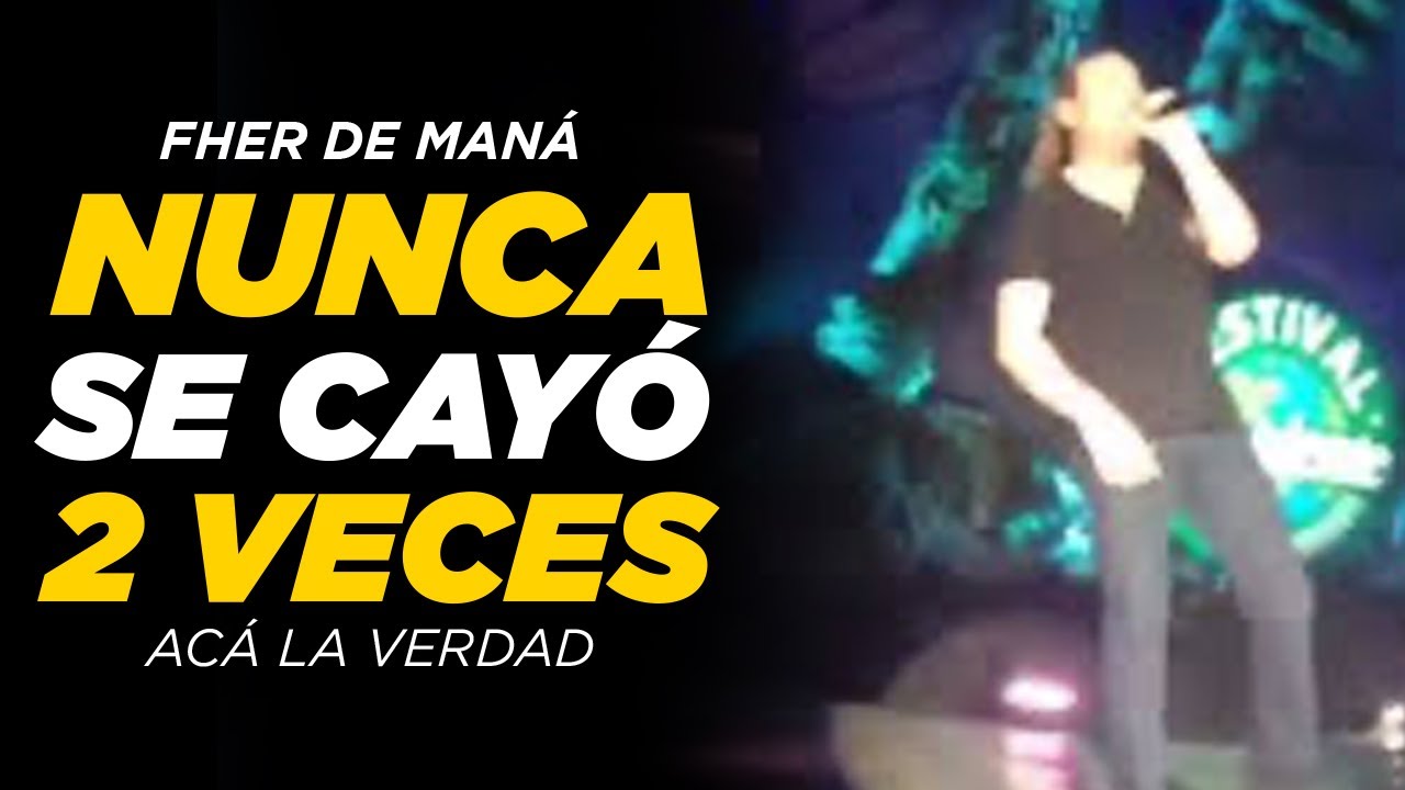 Fher de Maná: Nunca se cayó 2 veces. Aquí la verdad