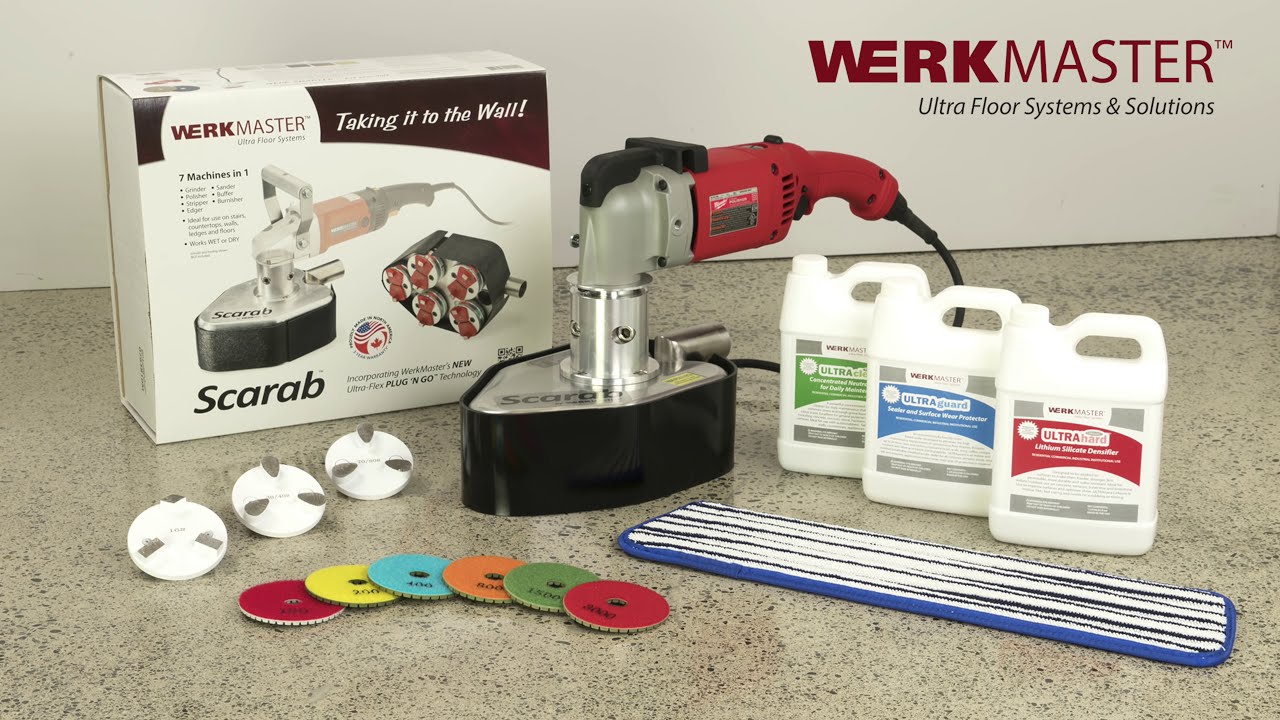 DIY -  Learn How to Polish Concrete with the WerkMaster Scarab Grinder