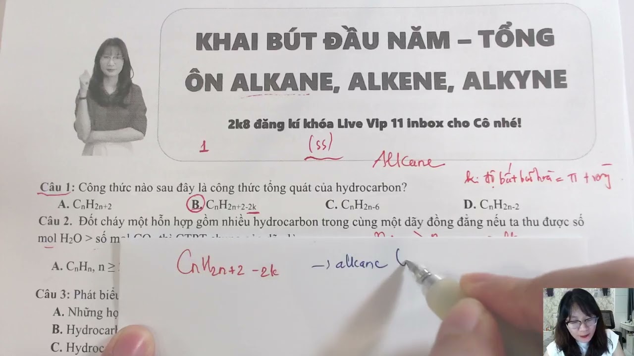 TỔNG ÔN LÝ THUYẾT ALKANE, ALKENE - HÓA 11
