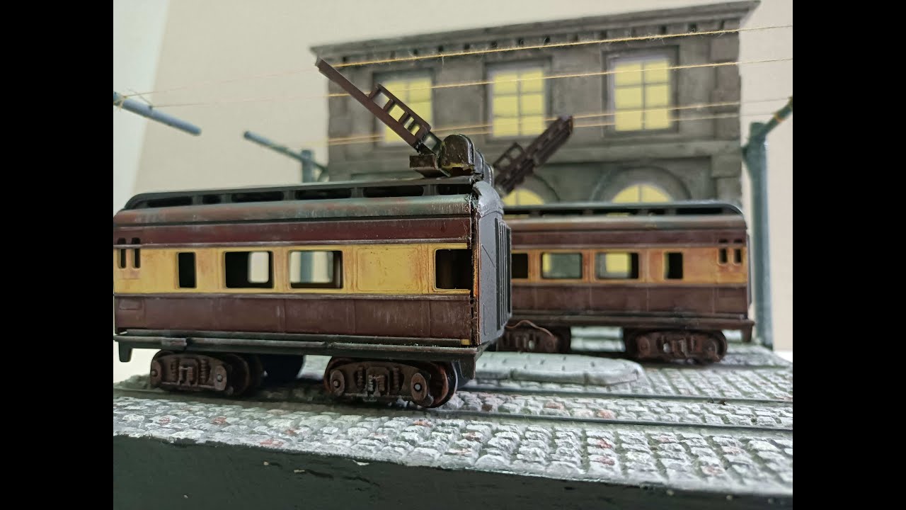 How to make a cobbled street diorama with tram lines 1/35 scale