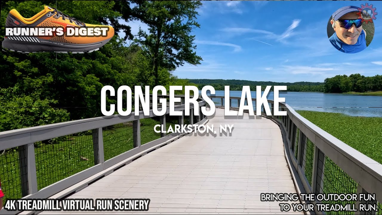 Congers Lake, Clarkstown, NY | Summer | POV 4k Run [96]