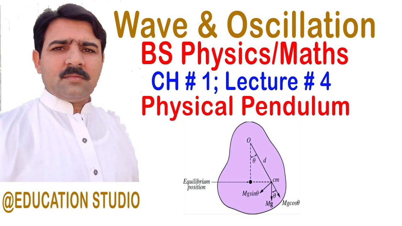 Physical Pendulum|Wave and Oscillation|ch #1|Lec # 4|BS Physics|BS Math|Urdu|Prof Muhammad Ajmal|