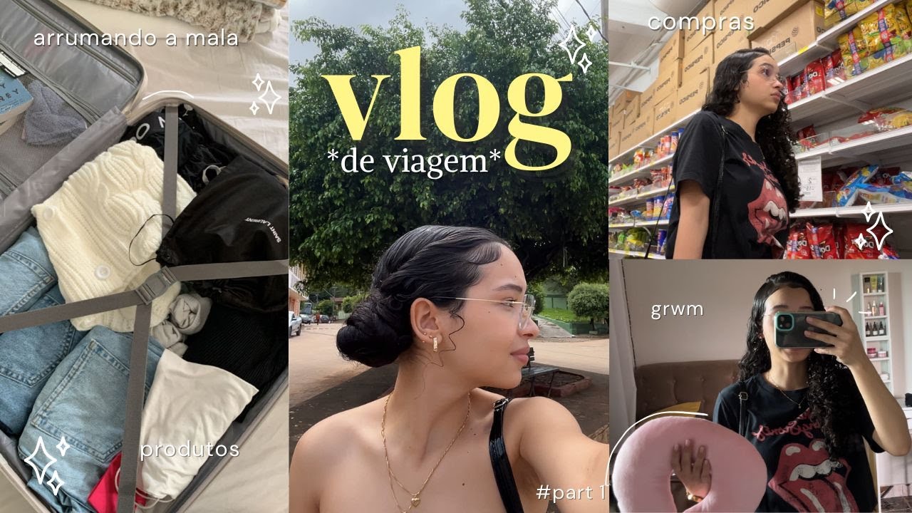VLOG de viagem 💌| arrumando a mala roupas e produtos compras, grwm 🛍️