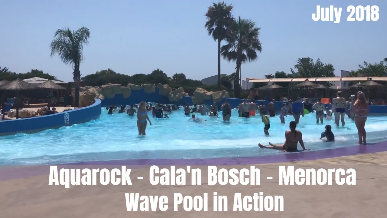 Aquarock - Cala’n Bosch - Menorca - wave pool in action
