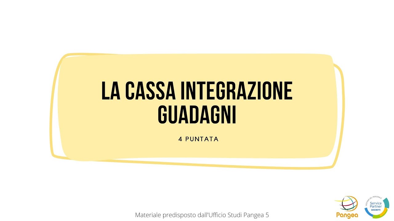 CASSA INTEGRAZIONE GUADAGNI