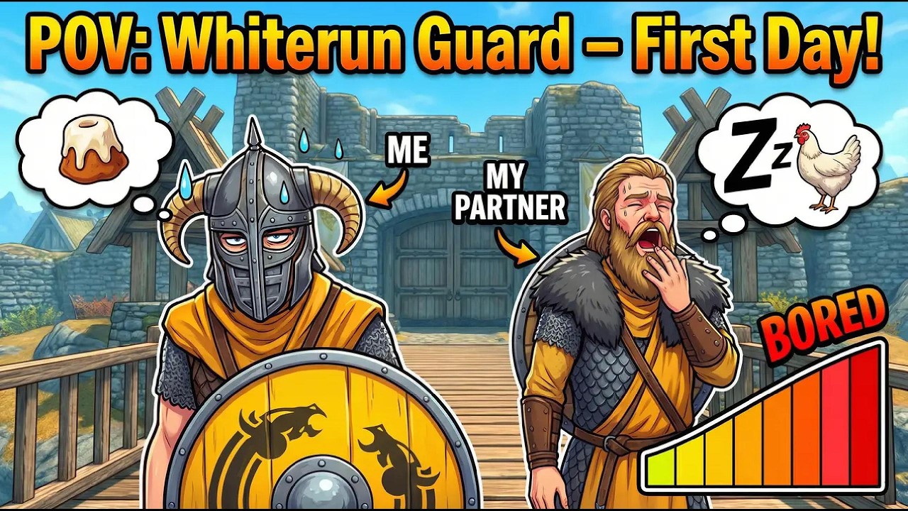 Day 1 Working as a Whiterun Guard In Skyrim