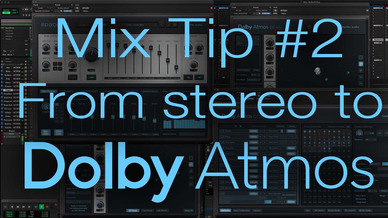 From Stereo to Atmos - first steps object based - Dolby Atmos Mixing Tip No.2 #dolbyatmosmusic