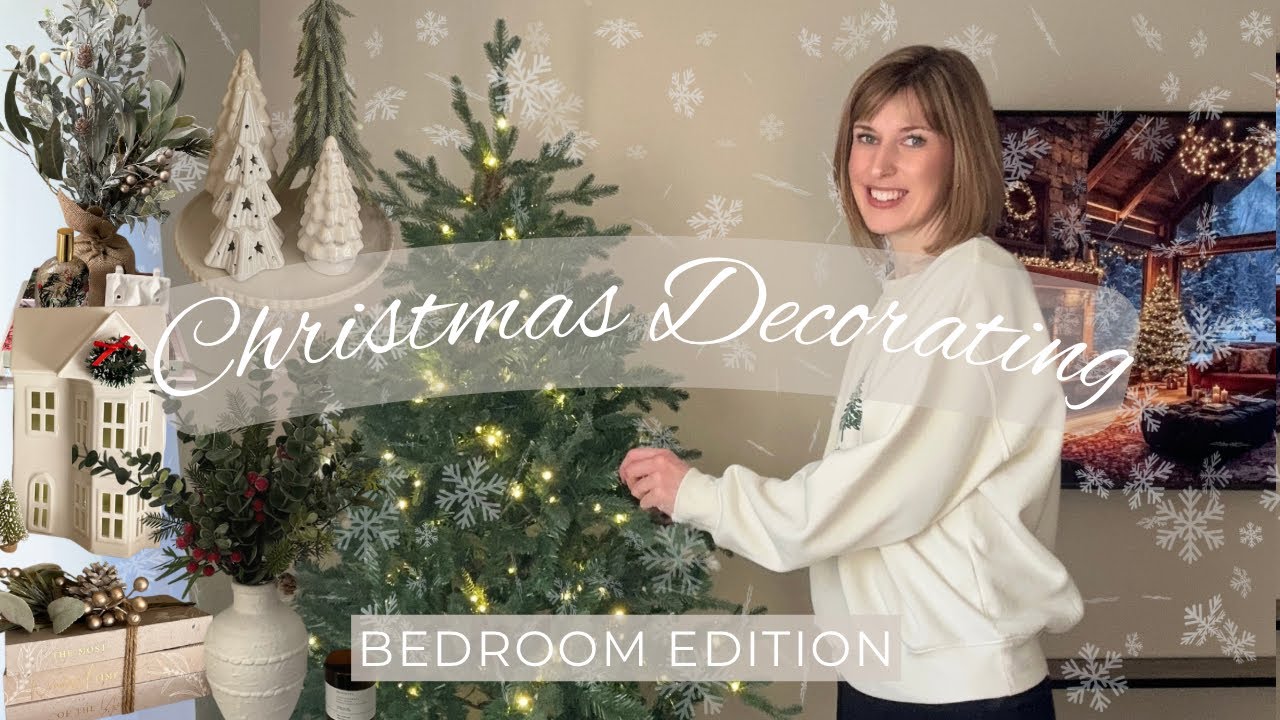 Christmas Decorate With Me 2024 | Bedroom Edition with Cosy, Neutral Christmas Decorating Ideas 🌟🎄
