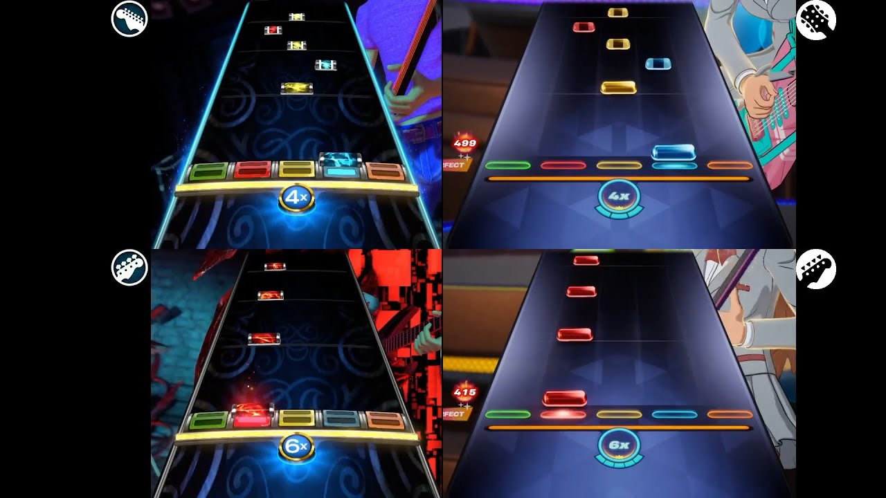 Rock Band vs. Fortnite Festival - Mary on a Cross (chart comparison)