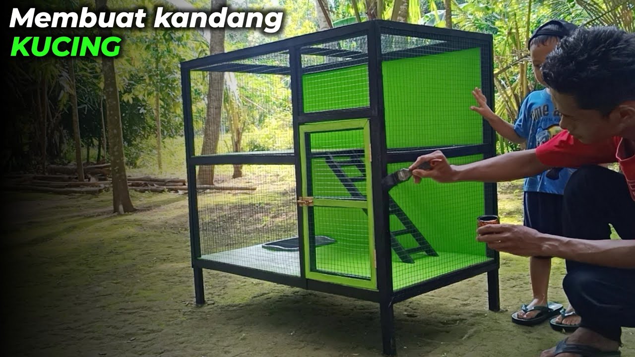 Membuat kandang kucing sederhana | HOW TO MAKE CAT CAGE