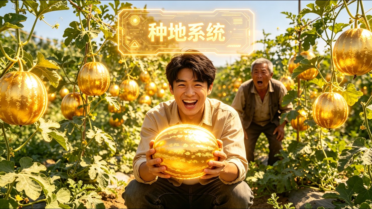 🍉 Planted watermelon, got gold?! Poor guy gets farming system &mdash; ground grows money 💰, he gets rich!