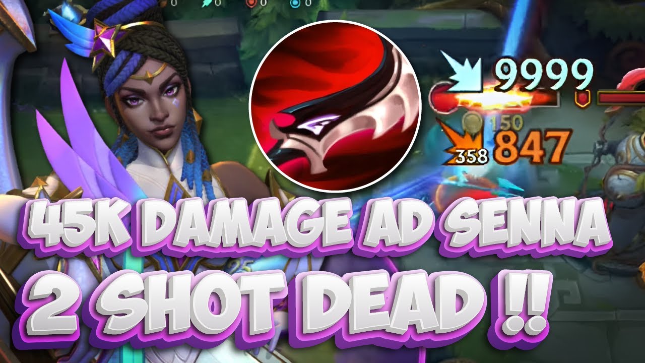45K DAMAGE AD SENNA !! INSANE DAMAGE STAR GUARDIAN SENNA GAMEPLAY // Wild Rift (Build+Runes)