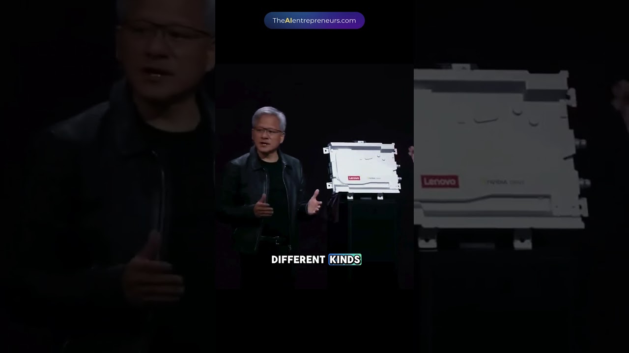 Jensen Huang Unveils Lenovo&rsquo;s Smart AI ECU Powered by Blackwell #shorts