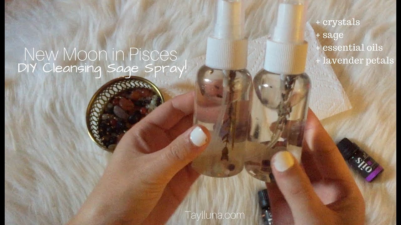 DIY Cleansing Sage Spray! New Moon in Pisces // Taylluna