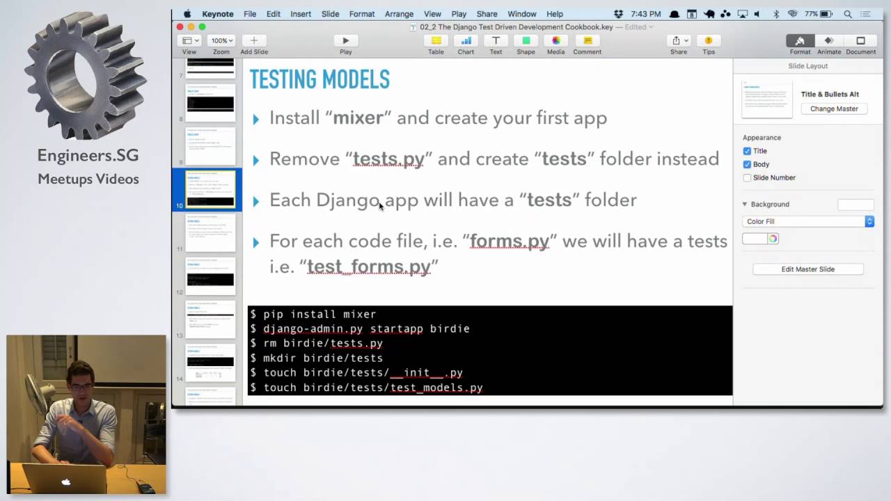 The Django Test Driven Development Cookbook - Singapore Djangonauts