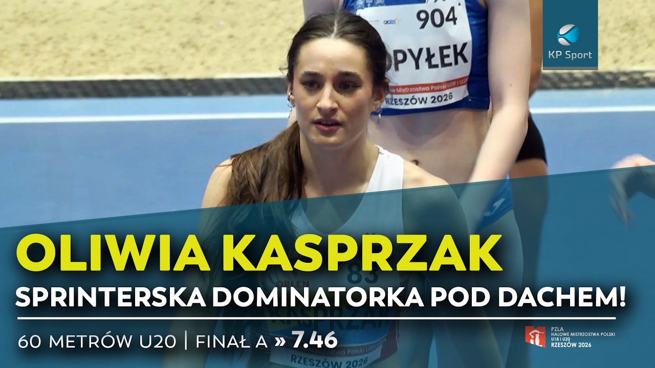 Sprinterka niepokonana od czterech lat! OLIWIA KASPRZAK - złoty medal HMP U18 & U20 Rzesz&oacute;w 2026