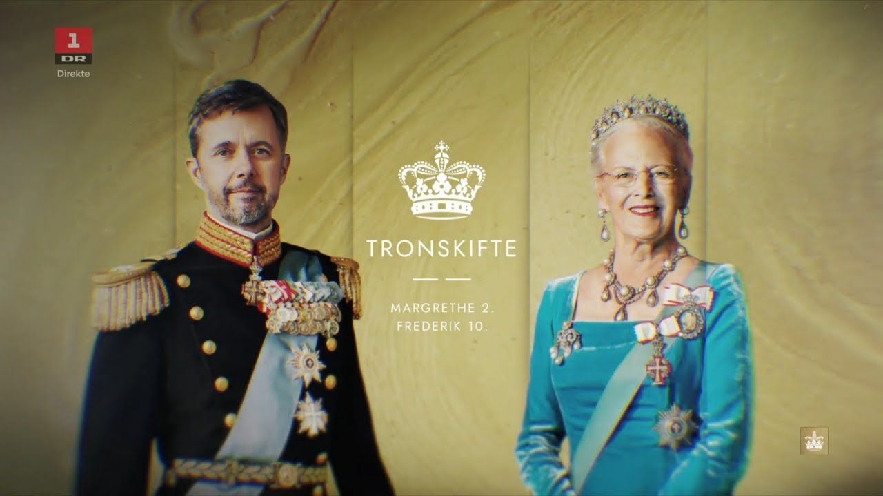 DR Tronskifte (Proclamation of King Frederik X) Intro/On-Air Identity