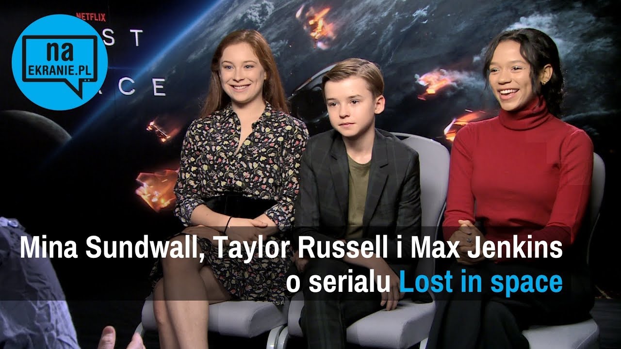 Mina Sundwall, Taylor Russell i Max Jenkins o Lost in Space
