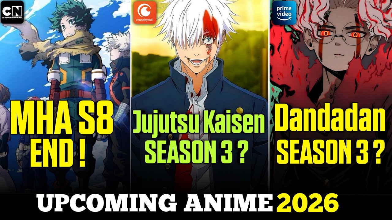 JJK Season 3 Release Date 😱 | MHA End Confirmed 💔 | Dandadan S3 Announced 🔥 | 2026 Anime News Hindi