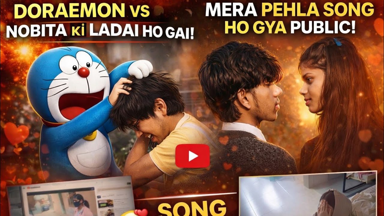 DOREMON OR NOBITA KI LADAI HO GAI 💌 | MERA PEHLE SONG HUA PUBLIC 😍 