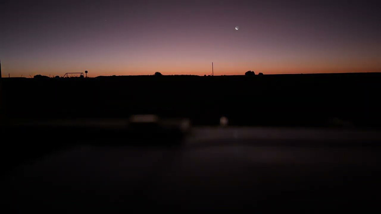 Sunset at Curdimurka Siding, South Australia, Oodnadatta Track July 2022