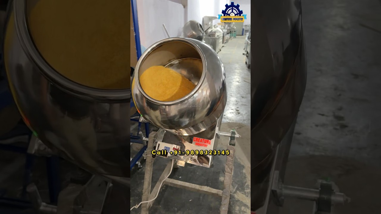 Handa Roaster  Machine | Masala coating And Roasting machine #creatureindustry #machine #ytshort