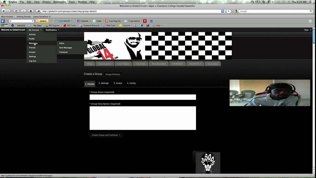 Global14.com How 2 Navigate The Site - Bigg Vic Walkthrough