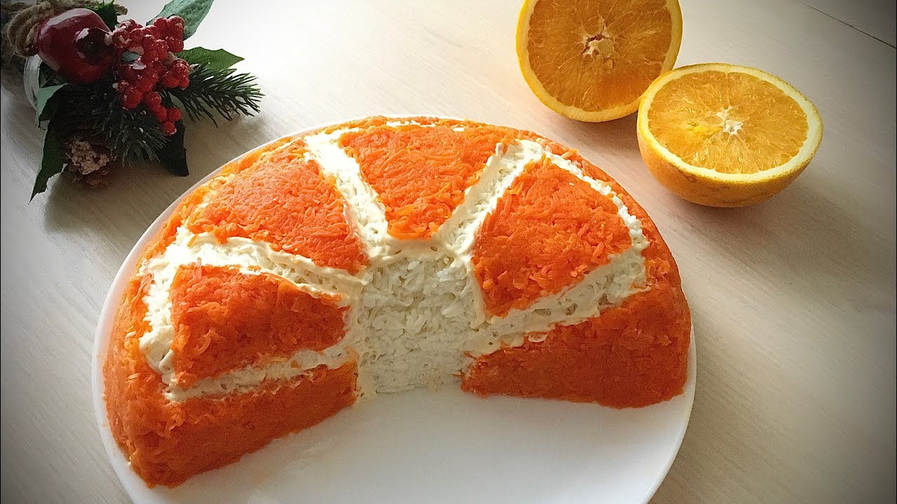 🍊PORTAĞAL DİLİMİ🍊salatı. Салат 🍊АПЕЛЬСИНОВАЯ ДОЛЬКА🍊