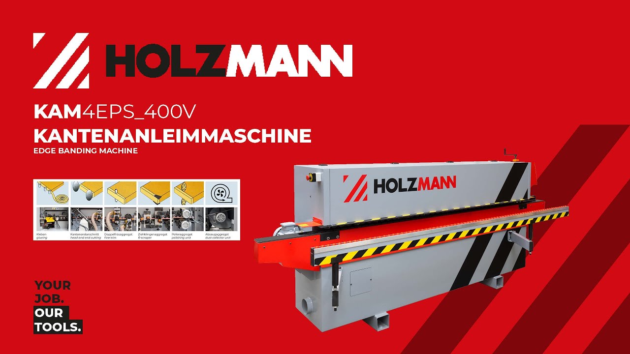 HOLZMANN KAM4EPS_400V - Kantenanleimmaschine/edge banding machine (OFFICIAL VIDEO)