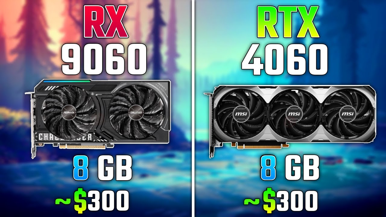 AMD RX 9060 vs RTX 4060 | Test in 7 Games | 1080p