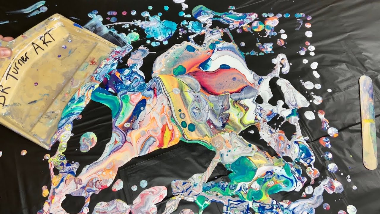 Fluid Art Experiments using Leftover Paint! Unique Abstract Artwork!