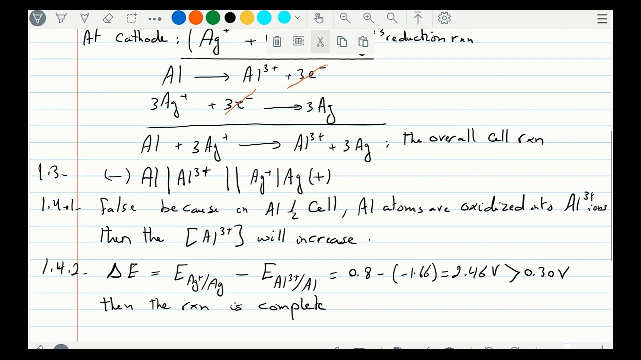G 11 Ch 3- Reduction Potential Correction of ex 2