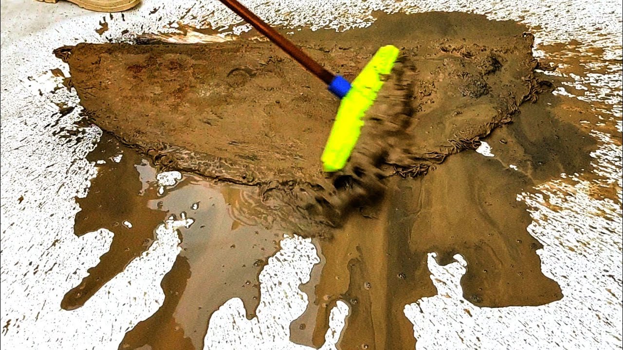 A spectacular way to wash this colorful carpet! | Satisfactory carpet cleaning