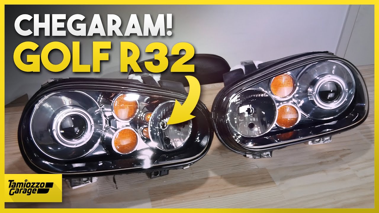 FAROL DO GOLF R32? UNBOXING DOS NOVOS FARÓIS E SIDE MARKER DO NOSSO GOLF GTI MK4!
