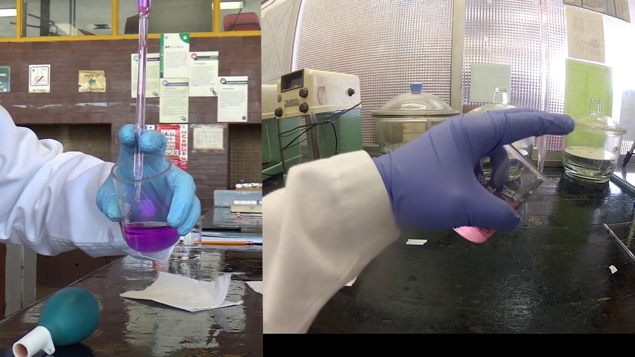Uso correcto de pipeta volumétrica