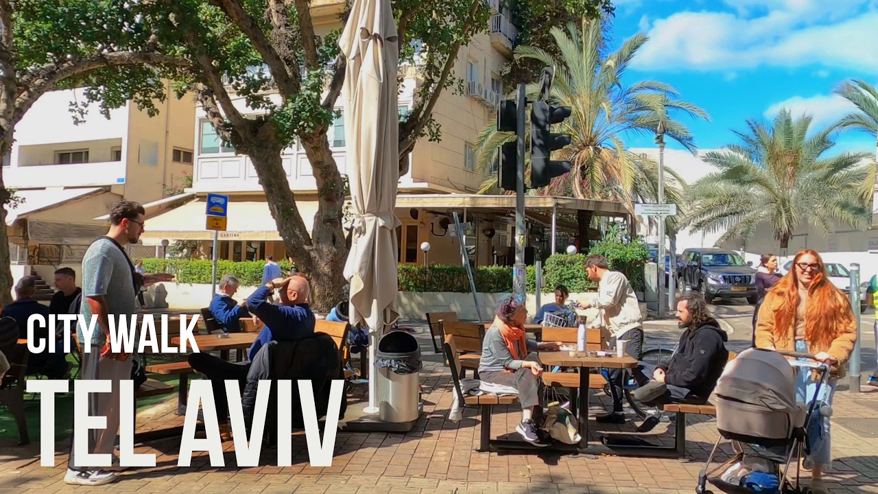 Tel Aviv Walk | The Day Before the War | From Rothschild to Carmel Market [4K]
